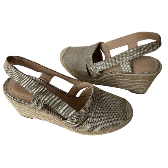 Ralph Lauren Penelopie Wedge Slingback Espadrille Sandals, 6 - Picture 3 of 10